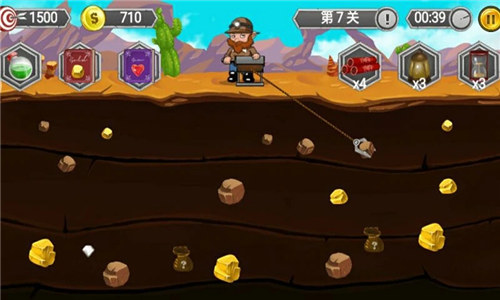 黄金矿工冒险记无限金币